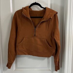 lululemon athletica cropped Brown Hoodie